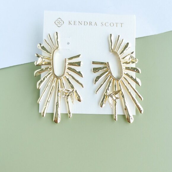 Kendra Scott Melody Hoop Earrings - Gold - Picture 1 of 4